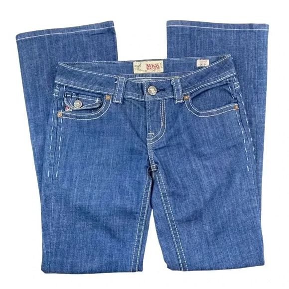 MEK Denim Chicago Low Rise Bootcut Jeans - Picture 1 of 13